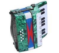 Vendite Pazze Fisarmonica a pianoforte per strumenti musicali a fisarmonica a pianoforte a 8 bassi per principianti per studenti(verde)