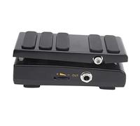 Vendite Pazze Pedale WahWah per chitarra, pedale 2in1 effetto volume leggero con pad antiscivolo per performance all'aperto per club(black)