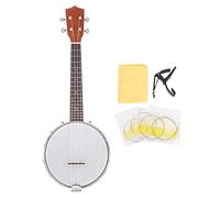 Vendite Pazze Set Banjo a 4 Corde con Panno Polacco per la Pulizia del Capo BJ10, Perfetto per Gli Amanti della Musica