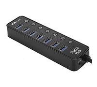 Vendite Pazze Splitter a 7 porte, hub, indicatore LED esclusivo Hub per notebook Docking station indipendente per switch, per telefono per notebook