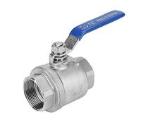 Vendite Pazze Valvola a Sfera - Valvola a Sfera a Due Vie filettata Femmina in Acciaio Inossidabile 304 a Due Pezzi 1-1/2"DN40 1000 WOG