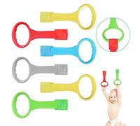 Venditer Anelli Box Bambini, Anelli per Culla, 6 Pezzi Maniglie Box Bambini Anelli Lettino Multifunzione Aiuta i a Imparare a Stare in Piedi, Taglia Grande