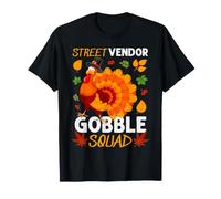 Venditore ambulante Gobble Squad Ringraziamento Turchia Maglietta