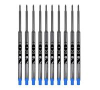 Venditore UK Set di ricariche per penne a sfera Waterman, a tratto medio e rullo morbido SET OF 10 BLUE INK