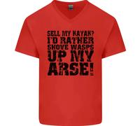 Vendo Il Mio Kayak? Divertente Maglietta In Cotone A V Per Uomini