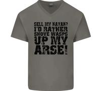 Vendo Il Mio Kayak? Divertente Maglietta In Cotone A V Per Uomini