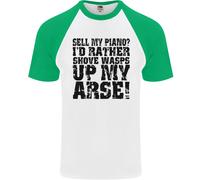 Vendo Il Mio Pianoforte? Maglietta A Maniche Corte Divertente Per Pianista Uomo