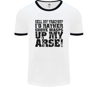 Vendo Il Mio Trattore? Contadino Agricoltore Autista Uomo Ringer T-Shirt