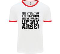 Vendo Il Mio Trattore? Contadino Agricoltore Autista Uomo Ringer T-Shirt