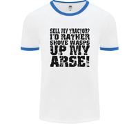 Vendo Il Mio Trattore? Contadino Agricoltore Autista Uomo Ringer T-Shirt