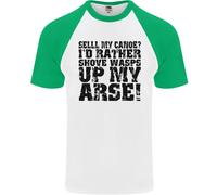 Vendo La Mia Canoa? Divertente Maglietta Baseball S/S Da Uomo