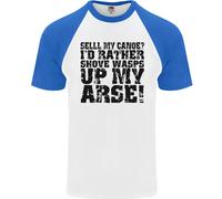 Vendo La Mia Canoa? Divertente Maglietta Baseball S/S Da Uomo