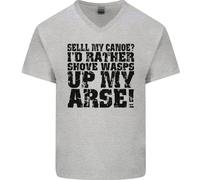 Vendo La Mia Canoa? Divertente Maglietta In Cotone A V Per Uomini