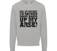 Vendo Le Mie Chitarre? Felpa Divertente Per Uomo Chitarrista