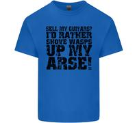 Vendo Le Mie Chitarre? Maglietta Divertente In Cotone Per Uomo