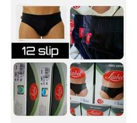 Vendo set da 12 pezzi - slip uomo liabel 100% cotone taglia 5° grigio blu nero
