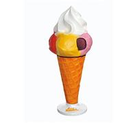 Vendooh! CONO GELATO GIAGANTE PER GELATERIE CON CESTO CESTINO PATTUMIERA PORTA RIFIUTI