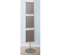 Vendooh! - ESPOSITORE CAVALLETTO PUBBLICITARIO A PIANTANA INSEGNA 3 CORNICI A3 ESPOSITIVE