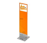 Vendooh! - TOTEM DA PAVIMENTO TIS ECO 42X156 BIFACCIALE ESPOSITORE PUBBLICITARIO PANNELLO