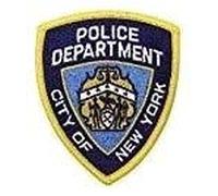 VENDOTUTTONLINE PATCH "NEW YORK POLICE DEPARTMENT" TERMOADESIVA - DIM. 7,0 x 8,0 CM