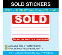 Venduti - I'M Su My Way A Nuovo Casa 50 x 70mm Adesivi