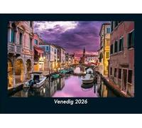 Venedig 2026 Fotokalender DIN A5: Monatskalender mit Bild-Motiven aus Orten und Städten, Ländern und Kontinenten