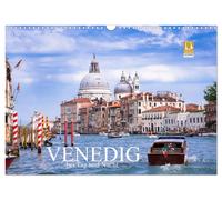 Venedig bei Tag und Nacht (Wandkalender 2027 DIN A3 quer), CALVENDO Monatskalend