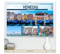 Venedig - Stille Momente (hochwertiger Premium Wandkalender 2026 DIN A2 quer), Kunstdruck in Hochglanz: Ansichten von Venedig bei Tag und Nacht