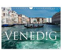 Venedig - Zauber der Lagunenstadt (Wandkalender 2026 DIN A4 quer), CALVENDO Monatskalender: 13 stimmungsvolle Venedig-Fotografien von Olaf Bruhn.