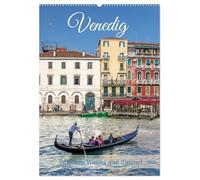 Venedig - Zwischen Wasser und Himmel (Wandkalender 2026 DIN A2 hoch), CALVENDO Monatskalender: Atemberaubende Motiven aus einer Stadt, in der die Zeit stillzustehen scheint.
