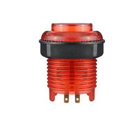 VENEKA 1 Pulsante LED Illuminato da 28 mm con Luminoso A 4 Pin per Scheda A Ritardo Zero, Parti per Macchine da Gioco Arcade, Rosso