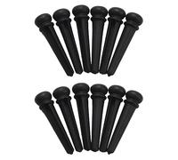 VENEKA 12 Pezzi Chitarra Famiglia Ebano Naturale Folk Chitarra Acustica Bridge Pins