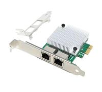 VENEKA 2 Porte RJ45 PCIe X1 Dual Gigabit Realtek 8111F+ ASM1082E Chipset Filtro PCI-e Scheda di Rete Lan Computer 1000M Accessori