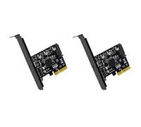 VENEKA 2 schede PCIE USB tipo C PCI-Express 4X a USB 3.2 Gen 2X2 (20 Gbps) ASM3242 Chipset per 8/10/Linux