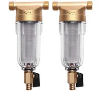 VENEKA 2 x 4 filtri dell'acqua a bocca divisa purificatore anteriore in rame piombo pre-filtro controlavaggio rimuovere ruggine contaminanti sedimenti tubo