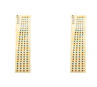 VENEKA 2 X chitarra Fretboard nota decalcomanie dito frets carta per principianti Learner Pratica Fit 4 corde chitarra basso (basso multicolore)