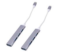 VENEKA 2 X USB C HUB USB 3.0 HUB tipo C USB Splitter USB-C 3.1 Multi Port Dock Adapter für Pro Air PC Computer Accessori