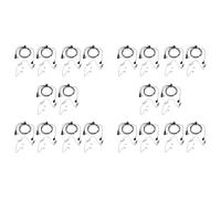 VENEKA 20Pack Style 2Pin Covert Auricolare Tubo Acustico Auricolare Ptt per 2 Vie Radio GP88S GP300 GP68 GP2000 GP88 GP3188 CP040 CP1200 A8 A6 A10 A12 Ecc