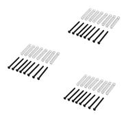 VENEKA 24 Pezzi M2.5X32MM Chitarra Elettrica Humbucker Pickup Regolare L'Altezza Vite E Molla - Passo 0.4mm - Nero