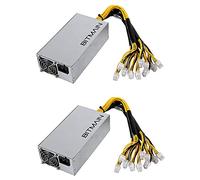 VENEKA 2X APW7 Alimentatore da 1800 W Alimentatore da Miniera per Bitmain Antminer S9/L3+/A6/A7/R4/S7/E9 con Connettori 10X PCI-E Un 6 Pin