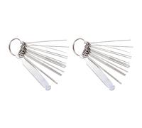 VENEKA 2X Chitarra Noce Sbozzare Ponte Perno Fessura File Kit Canne Limatura Impostato Liutaio