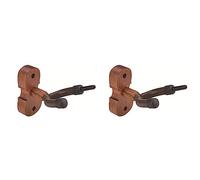 VENEKA 2X Gancio per Gancio per Violino da Parete con Supporto per per Casa E Studio (Mogano)