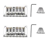 VENEKA 2X Hardtail Guitar Bridge Body Through per 6 Corde Parti Elettriche