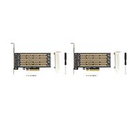 VENEKA 2X M.2 Riser Card M.2 NVME a PCIE X8 Dual Disk Hard Drive SSD Adattatore Scheda di Espansione per PCIE X8 X16K Slot Scheda Madre
