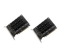 VENEKA 2X PCIE 4-Port M.2 NVEM SSD Scheda di Espansione Computer Scheda Madre Scheda di Espansione Unità A Stato Scheda di Espansione
