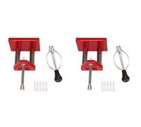 VENEKA 2X Red Watch Tool Hand Plunger Puller Remover Hand Set Kit di strumenti di riparazione per orologi in acciaio legato con 20 matrici in plastica