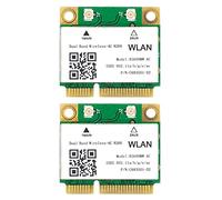 VENEKA 2X Scheda di Rete 1200 Mbps 8260 Hmw Ac 2.4G + 5G Mini Pci-E Card 4.2 Bluetooth Wifi Card 802.11Ac 867 Mbps