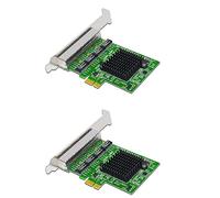 VENEKA 2X Schede di Rete Scheda di Rete/Ethernet/Lan PCI-E Scheda di Rete Realtek RJ45 Internet Ethernet Gigabit Scheda di Rete Un 4 Porte