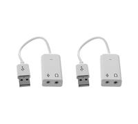 VENEKA 3 pezzi 3,5 mm microfono cuffie jack USB 2.0 scheda audio altoparlante adattatore audio