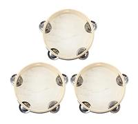 VENEKA 3X Percussion Regalo Musicale Tamburello Tamborine Rotonda per KTV Partito 6 pollice